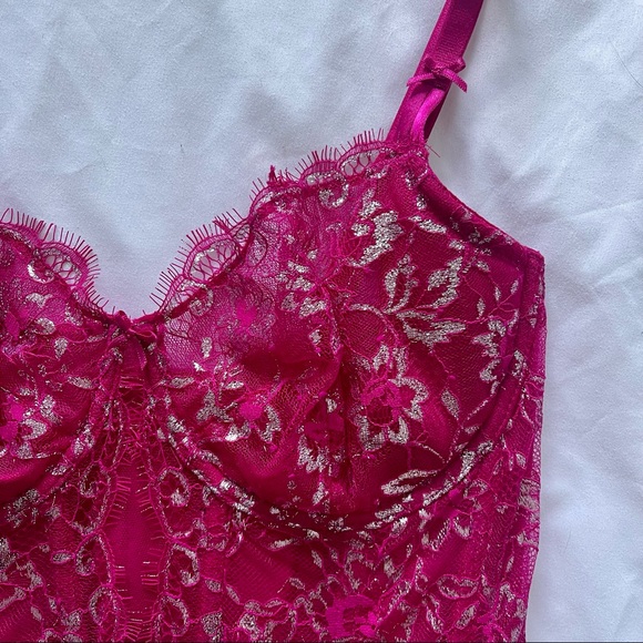 Victoria’s Secret Wicked Unlined Lace Balconette Bra Corset - Picture 3 of 3